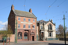Bank and Masonic Hall in the Town