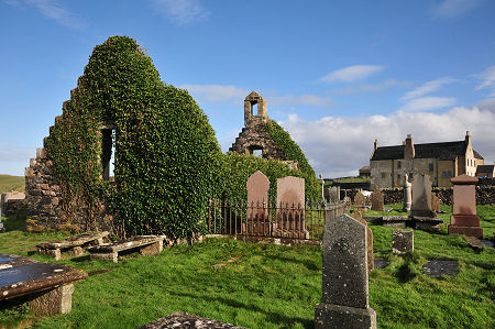 The Church from the West, with Balnakeil House in the Background