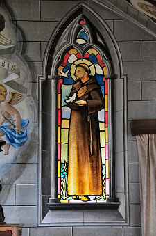 Monk in Stained Glass