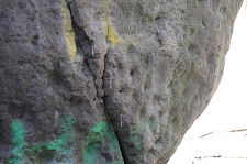 Marks on the Rear of the Stone