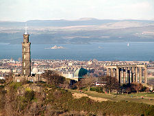 Calton Hill from Salisbury Crags