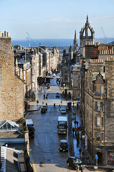 Rooftop View of The Royal Mile