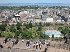 Edinburgh's New Town from the Castle