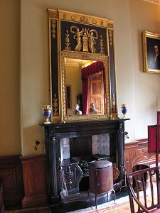 Fireplace in the Dining Room
