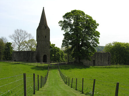 Restenneth Priory Viewed Along the Access Path