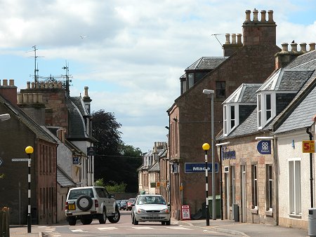 Fortrose High Street from the North-East