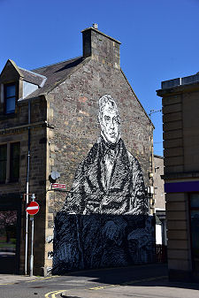 Mural of Sir Walter Scott