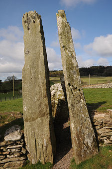 Central Upright Stones