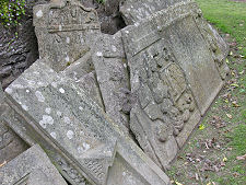 A Pile of Old Gravestones