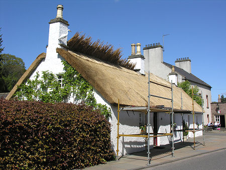 Cottage in Glamis Being Thatched