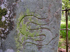 Snake on Rear of Stone