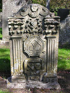 Mason's Headstone in Kirkyard
