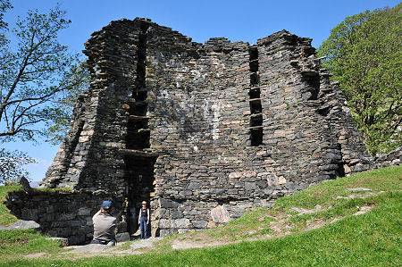 Interior of the Broch, with People for Scale