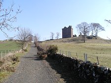 The Track to Balvaird Castle