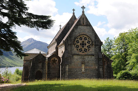 The Church of St Mary & St Finnan, with Loch Shiel in the Background