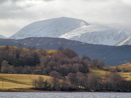 Meall Buidhe Seen from the North Across Loch Rannoch