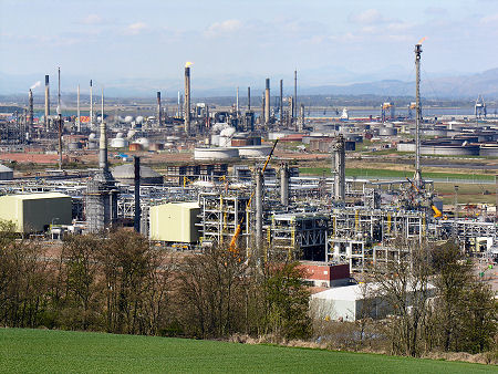 Grangemouth from the South-East, Showing Chemical Works in the  Foreground and Docks Beyond