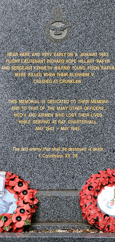 Inscription on Front of Memorial