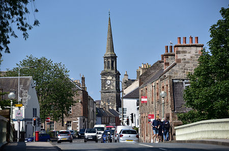Approaching Haddington Over Victoria Bridge