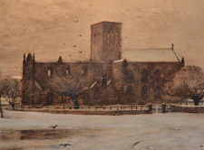 Painting Showing Roofless Choir