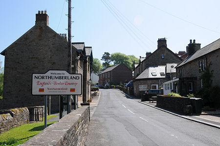 County Boundary in Heart of Village