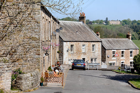 The Centre of Gilsland, with the Gilsland Spa Hotel in the Distance