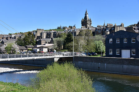 Hawick Seen Across the River Tweed