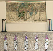 Margaret Macdonald's Sleeping Beauty Above the Fireplace in te Drawing Room