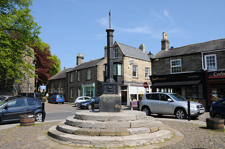 Corbridge Market Place and the Percy Cross