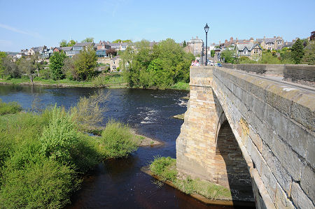 Corbridge from the Bridge Over the River Tyne