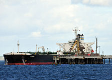 Tanker at Flotta