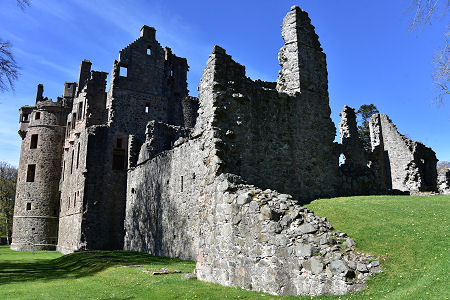 Huntly Castle from the North-East