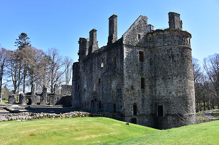 Huntly Castle from the North-West
