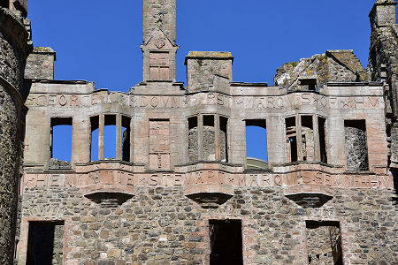 Large Scale Inscription on Front of Castle