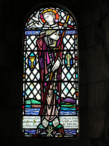 Stained Glass Depicting St Columba
