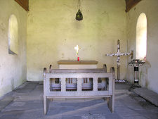 Interior of St Oran's Chapel