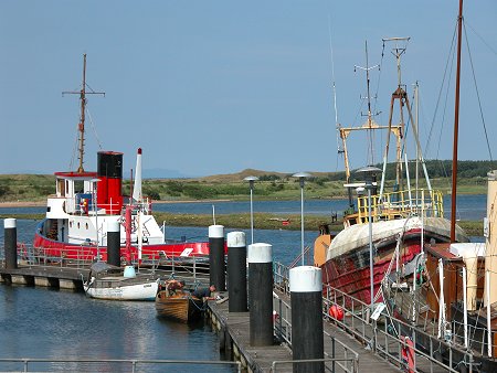 Vessels Moored at the Maritime Museum's Pontoons in Irvine Harbour