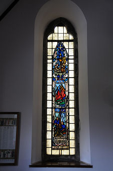 Stained Glass Commemorating Pilot Officer Iain Ramsay, RAF, Killed on 30 April 1942