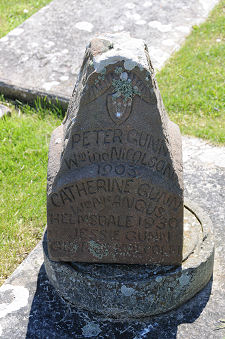 Unusual Grave Marker for Members of the Gunn Family