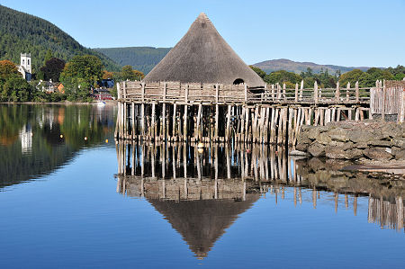 The Crannog Seen from the Shore of Loch Tay