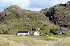 Cottages and Car Park at Sanna