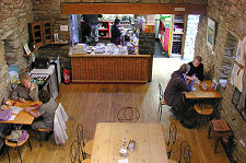 Looking Down Into the Cafe