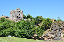 Ravenscraig Castle from the West