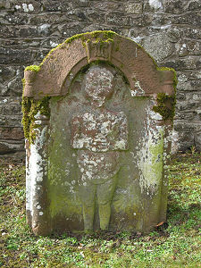 Figure Carved on Gravestone