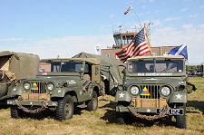 Military Vehicles on Display