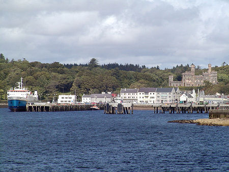 Stornoway from the Harbour, with Lews Castle in the Background