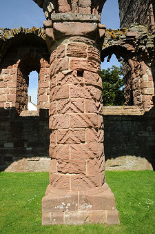 Decorated Column in the Nave