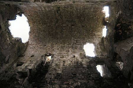 The Interior, Showing the Poor Condition of the Vaulted Roof