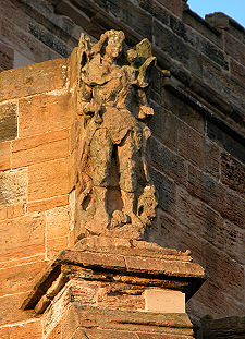 St Michael's Defaced Statue