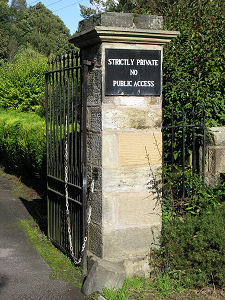 Gatepost By River North Esk Bridge